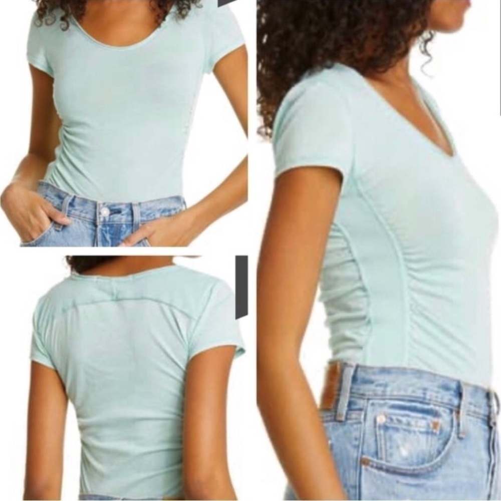 Free People Scoop Neck Tee, NWT - Picture 3 of 3